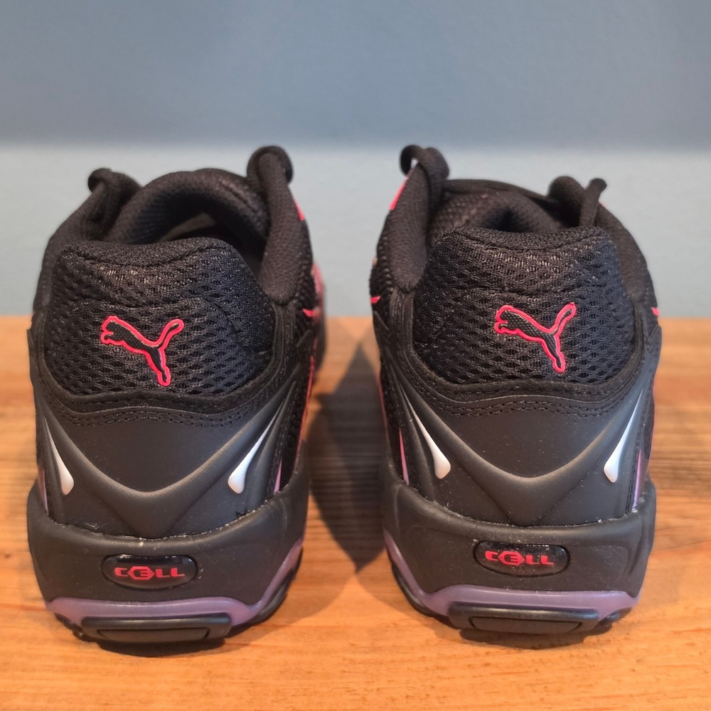 Puma Mens Inhale Flare Sneakers Black Pink Purple Mesh Cell 10.5 - Picture 4 of 11